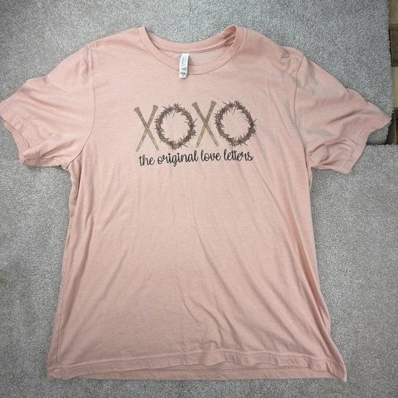 Original‎ Love Letters Screen Print Tee XL Pink - Picture 2 of 6